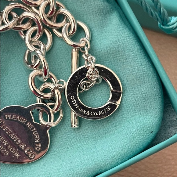 Tiffany & Co. Silver Heart Tag Bracelet - Picture 2 of 3